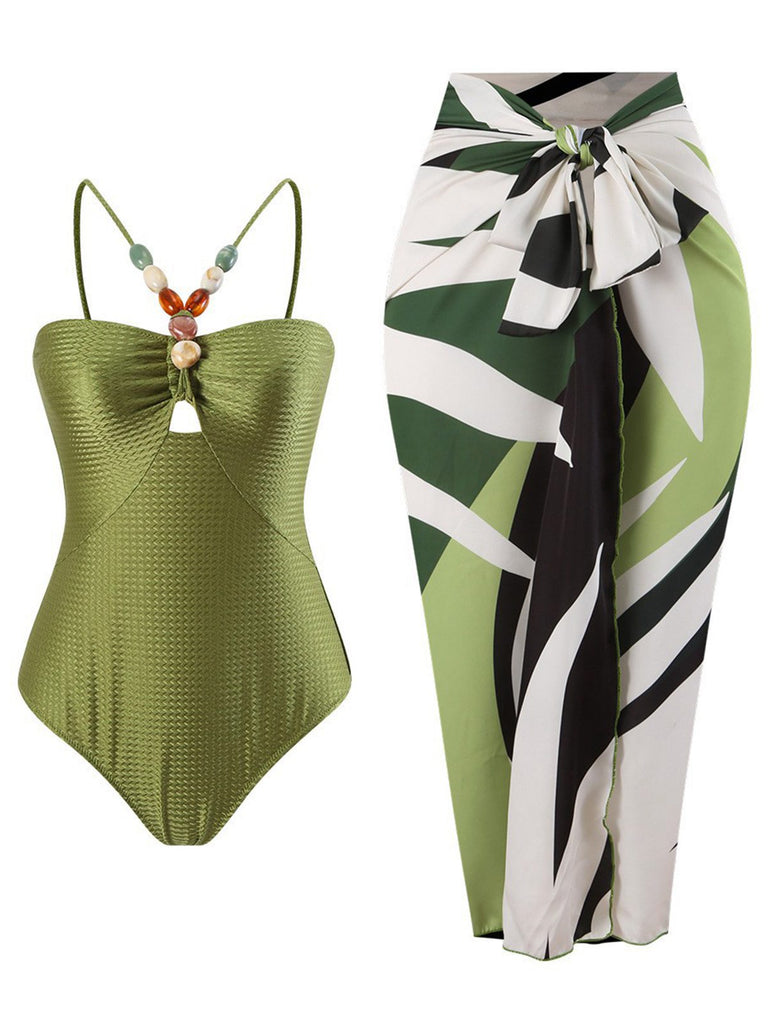 1960s Tropical Plant Cover-up — 1960s vintage charm for her modern wardrobe