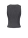 Dark 1960s V-Neck Pinstripes Sleeveless Top - vintage fashion, retro style