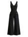 1960s V Neck Denim Vintage Jumpsuit 5