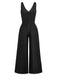 1960s V Neck Denim Vintage Jumpsuit 3