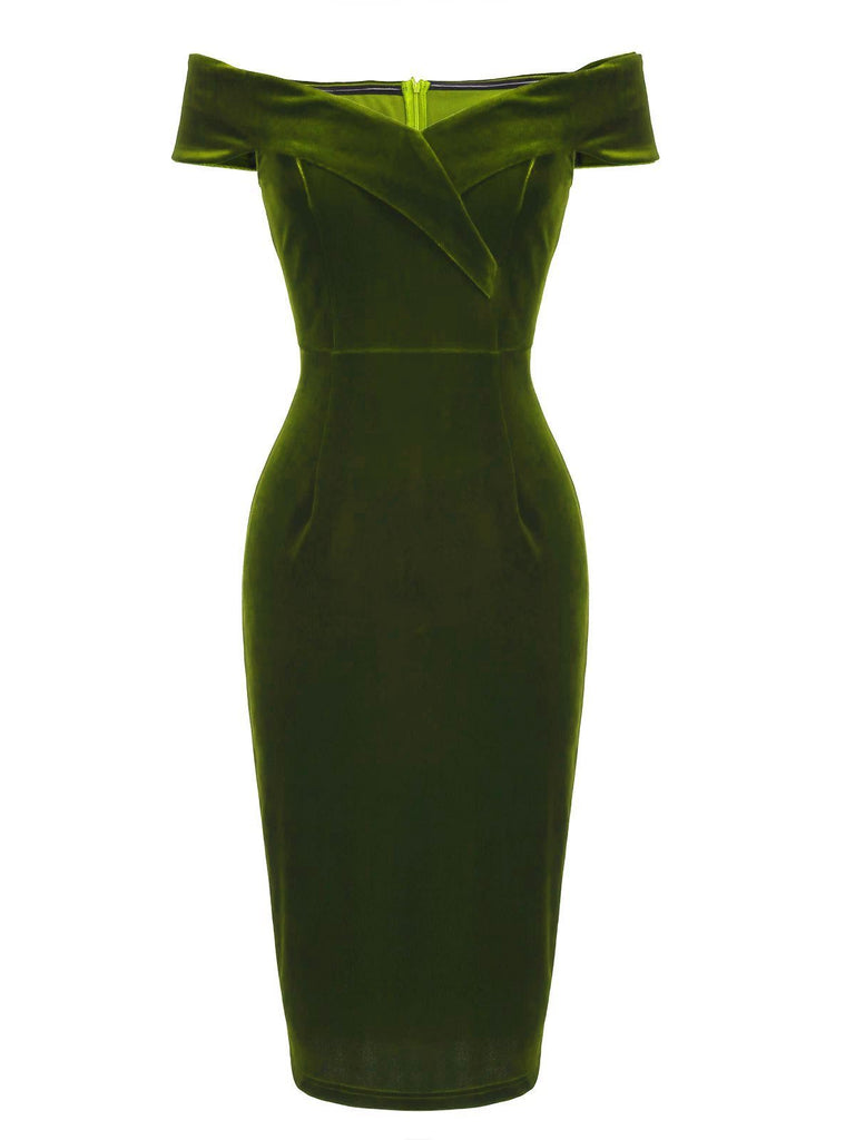 1960s Velvet Bodycon Vintage Dress — vintage elegance for the modern woman