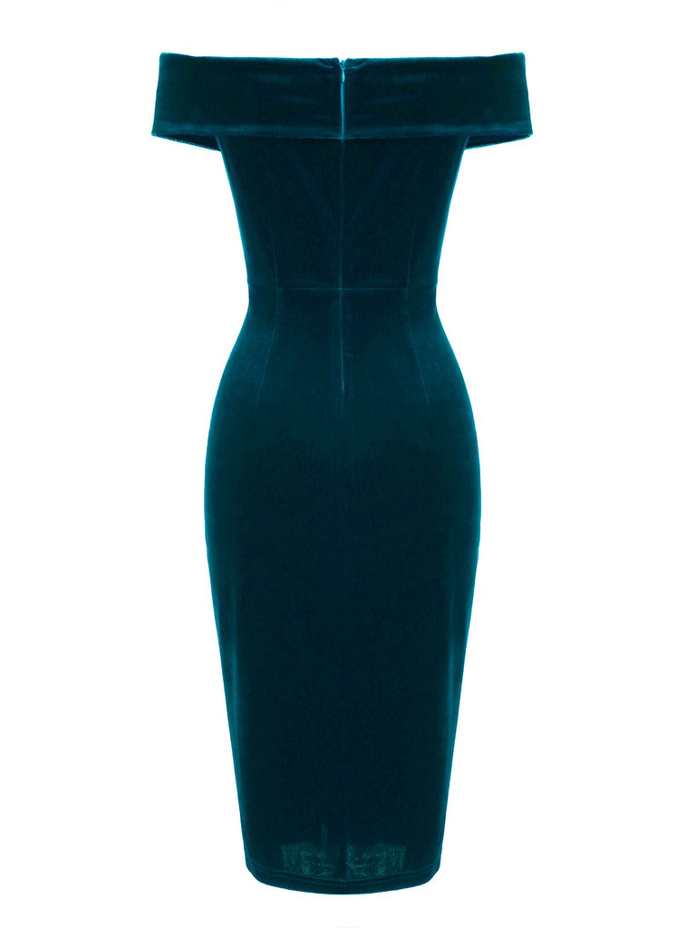 1960s Velvet Bodycon Vintage Dress — vintage elegance for the modern woman