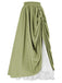 This 1960s Victorian-Style Ruched Lace Maxi Skirt spins 1960s stories with every step