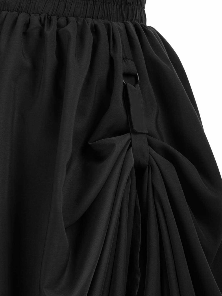 1960s Victorian-Style Ruched Lace Maxi Skirt — because 1960s glamour deserves an encore