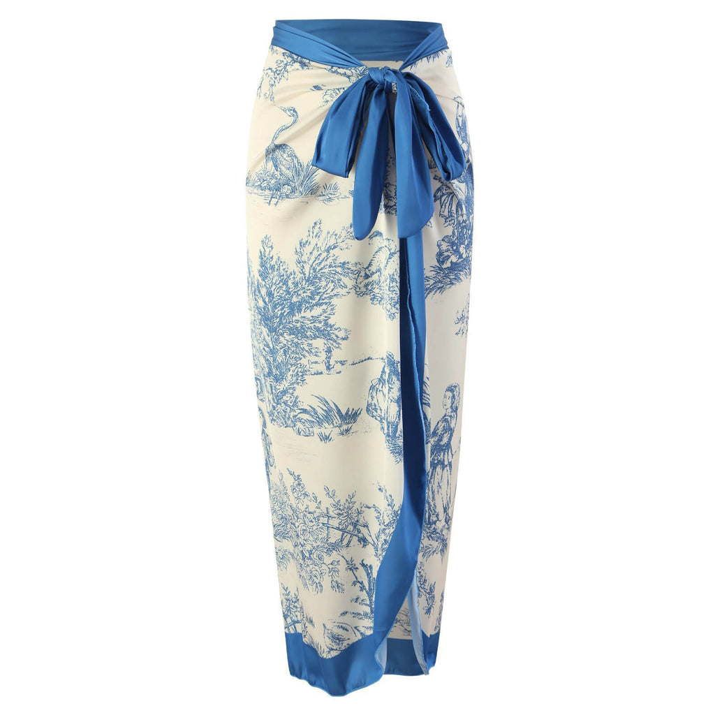1960s Vintage Ink Floral Swimsuit & Cover-Up — because 1960s glamour never goes out of style