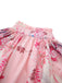 2PCS Pink 1970s Bohemian Floral Blouse & High-Waisted Shorts - vintage fashion, retro style