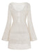 1970s Boho Crochet Hollow-Out Cover-Up - vintage fashion, retro style