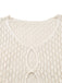 1970s Boho Crochet Hollow-Out Cover-Up - vintage fashion, retro style