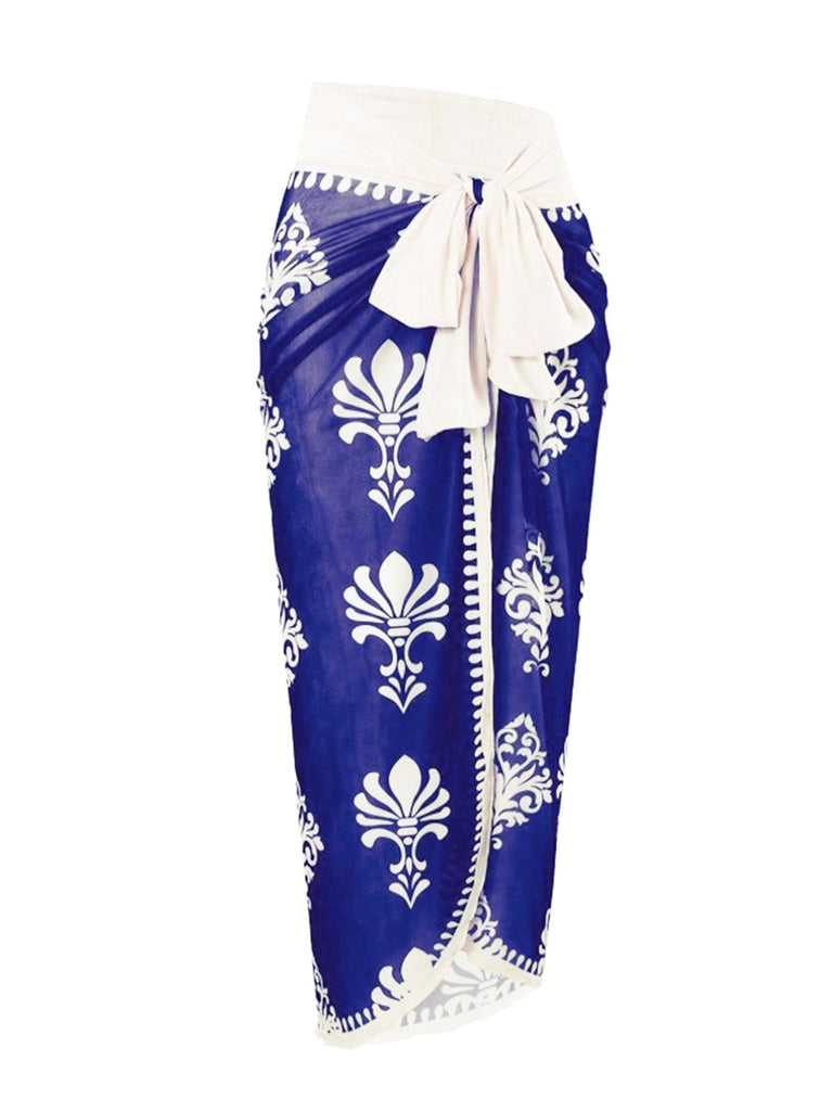 1930s Print One Piece Set Bikini Set 3