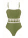 1930s Print One Piece Set Bikini Set 7