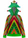 1970s Colorful Christmas Tree 3D Embellished Hoodie Sweater - vintage fashion, retro style