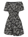 1970s Ditsy Floral Off-Shoulder Romper, vintage romper, retro jumpsuit - perfect for women who love vintage and retro fashion