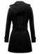 1970s Double-Breasted Faux Wool Hood Coat - vintage fashion, retro style
