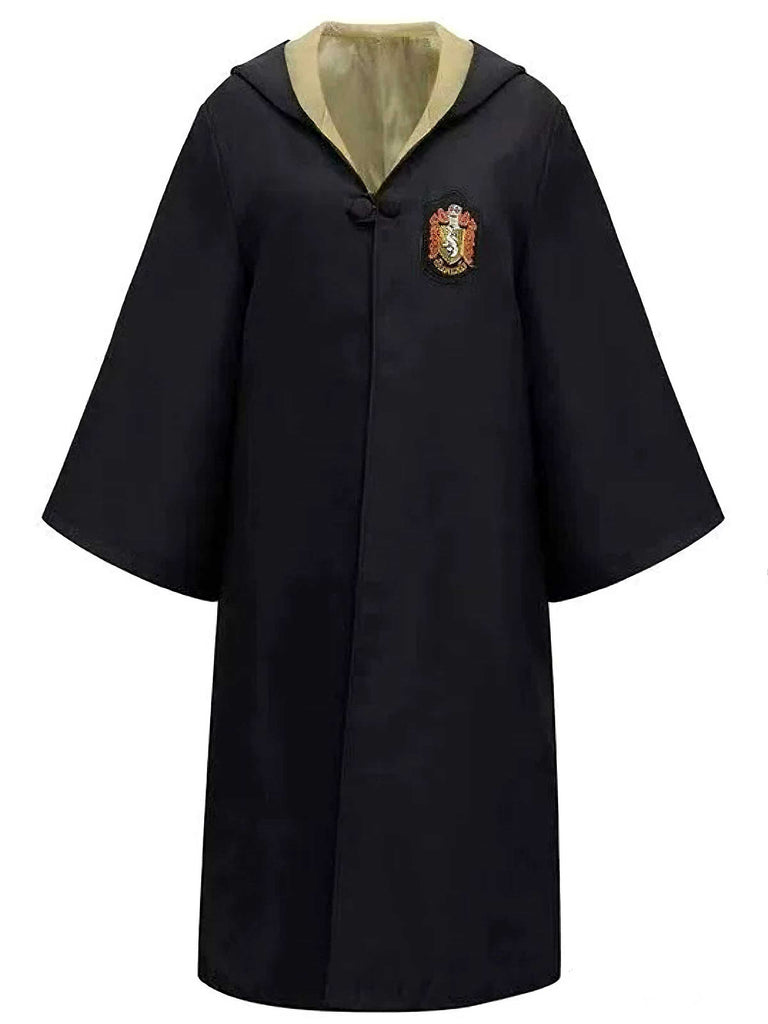 1970s Halloween Wizard School Hooded Robe Costume Set - vintage fashion, retro style