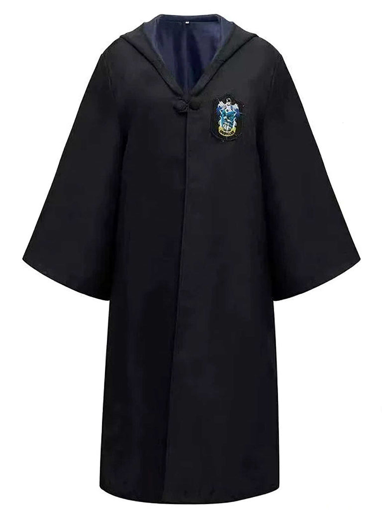 1970s Halloween Wizard School Hooded Robe Costume Set - vintage fashion, retro style