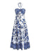 1970s Halter Ethnic Print Boho Dress - vintage dress, retro fashion