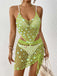 1970s-Halter-Sequin-Crochet-Cover-Up-Set, vintage, retro