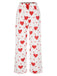1970s Hearts Knit Spaghetti Strap Pajamas, vintage pajamas, retro nightwear - perfect for women who love vintage and retro fashion