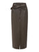 Belted PU Leather Vintage Maxi Skirt 4
