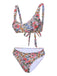 1970s Hippie Floral Wide Strap Swimsuit, vintage swimsuit, pin-up swimwear - perfect for women who love vintage and retro fashion