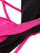 This 1970s Irregular Contrast Color Swimsuit carries 1970s vacation dreams in every stitch