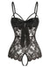 1970s Lace Satin Bow Adjustable Straps Lingerie - vintage fashion, retro style