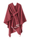 1970s Raw Edge Solid Belted Poncho — the 1970s finishing touch that makes her outfit sing
