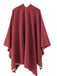 She adds this 1970s Raw Edge Solid Belted Poncho and suddenly it's 1970s perfection