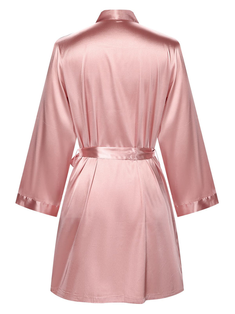 This 1970s Satin Solid Belted Robes carries 1970s stories waiting to be told