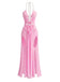 1970s Sleeveless Mesh Halter Maxi Dress, vintage dress, retro fashion - perfect for women who love vintage and retro fashion
