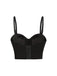 1970s Slip Crystal Cropped Bustier Top - vintage fashion, retro style