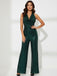 1970s Solid Cowl Neck Halter Sequined Jumpsuit, vintage romper, retro jumpsuit - perfect for women who love vintage and retro fashion