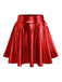 1970s Solid Disco Metallic Pleated Skirt - vintage skirt, retro style