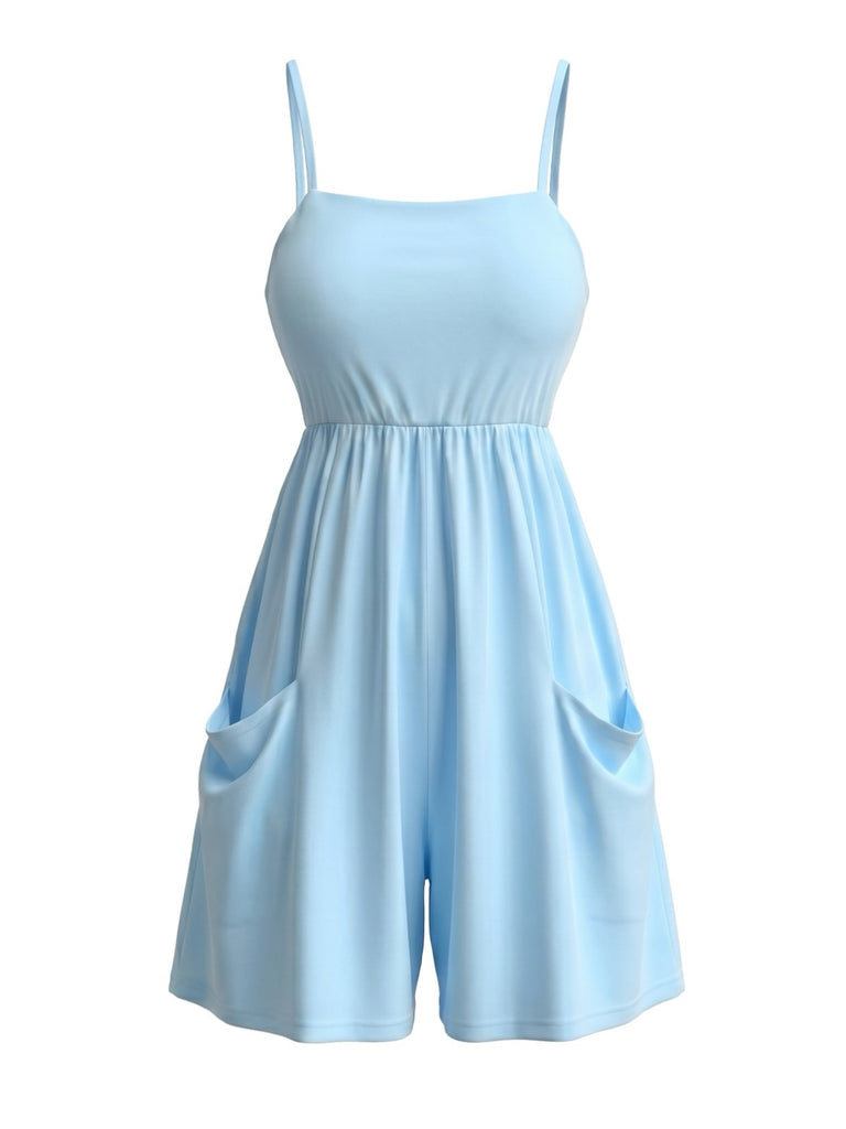 1970s Square Neck Vintage Classic Jumpsuit 6