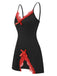 1970s Spaghetti Strap Bow Lace Patchwork Nightgown: where 1970s romance meets her modern spirit