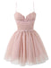1970s Spaghetti Strap Bow Tulle Dress - vintage dress, retro fashion