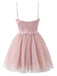 1970s Spaghetti Strap Bow Tulle Dress - vintage dress, retro fashion
