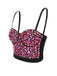 1970s Spaghetti Strap 3D Rhinestone Embellished Crop Top - vintage fashion, retro style