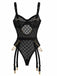 1970s Strappy Chain Accents Sheer Mesh Lingerie - vintage fashion, retro style