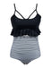 1970s Tummy Control Leopard Ruffled Tankini Set — because 1970s glamour never goes out of style