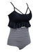 1970s Tummy Control Leopard Ruffled Tankini Set — 1970s poolside glamour meets sun-drenched confidence