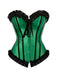 1980s Binding Bow Box-Pleat Patchwork Corset - vintage fashion, retro style