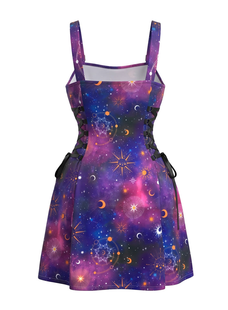 Plus Size 1980s Floral Square Neck Vintage Dress 4