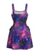 Plus Size 1980s Floral Square Neck Vintage Dress 4