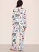 1980s Christmas Print Pajama Set - vintage fashion, retro style