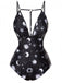 1980s Deep VNeck Gothic Star | 1980s | vintage swimsuit, retro beachwear