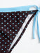 1980s Faux Two-Piece Tie-Side Bikini Set: beautiful vintage swimwear, retro swimsuit, pin-up style with timeless appeal