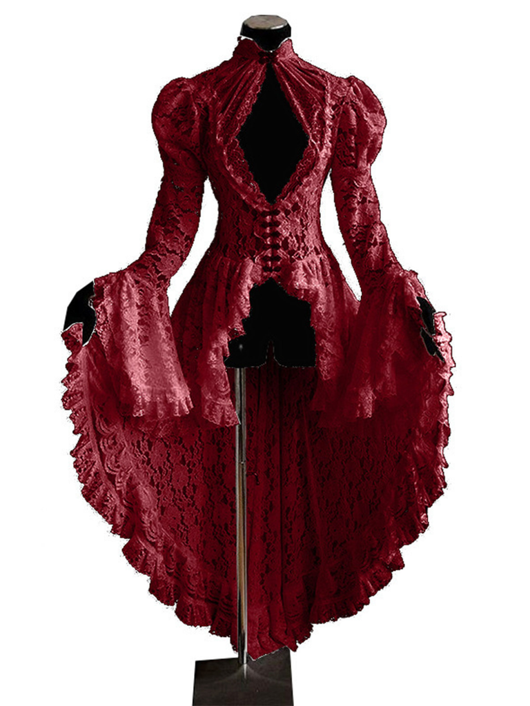 1980s Gigot Sleeve Victorian Lace Dress - vintage dress, retro fashion