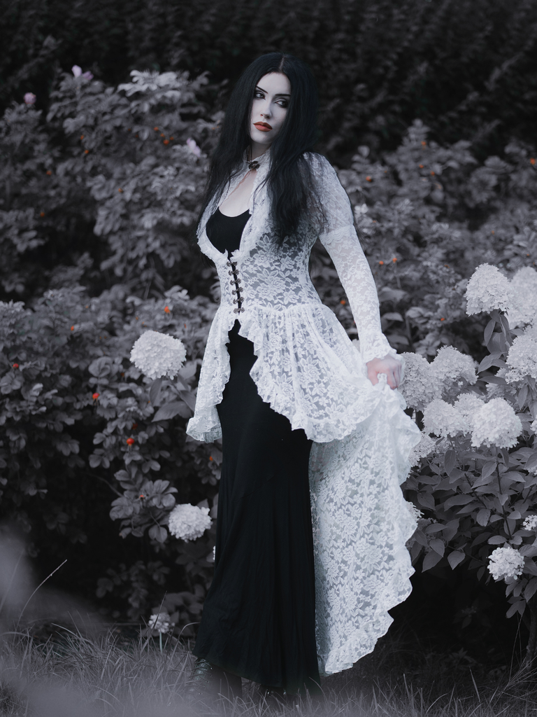 1980s Gigot Sleeve Victorian Lace Dress, vintage dress, retro fashion - vintage inspired fashion