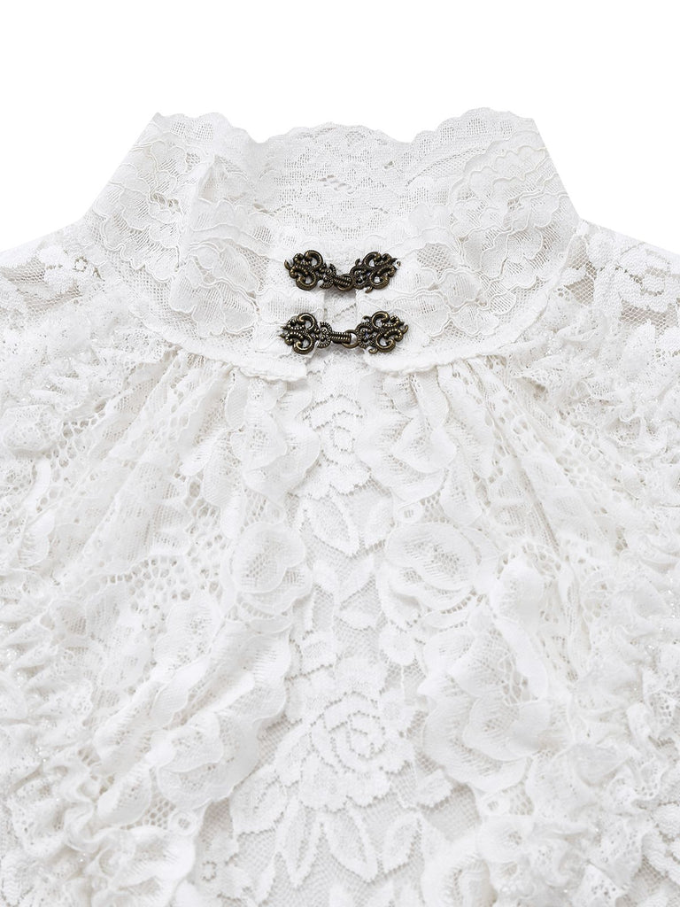 1980s Gigot Sleeve Victorian Lace Dress - vintage dress, retro fashion